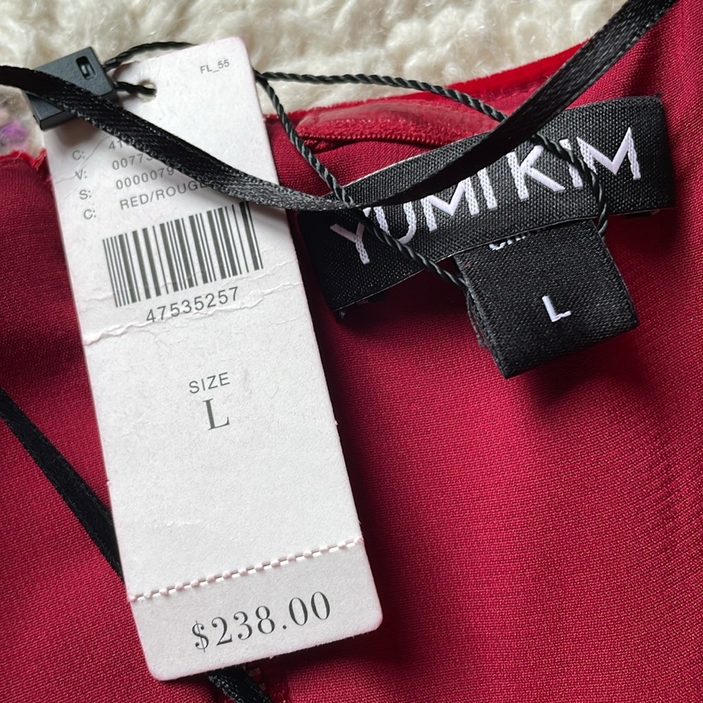 Anthropologie Strapless Red Velvet Midi Dress - Picture 10 of 12